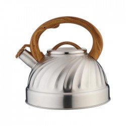 Bollitore acciaio inox satinato con fischietto lt. 3