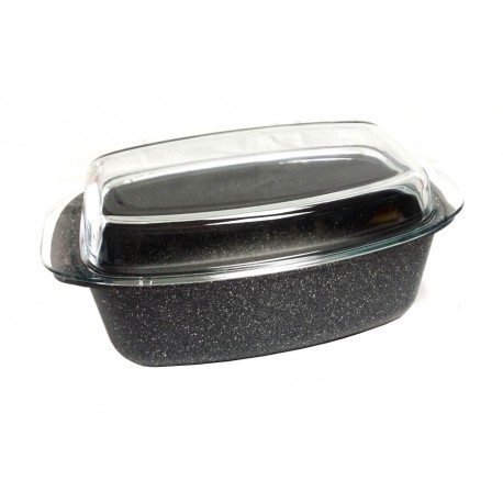 Casseruola ovale cm.32 STONE Lumenflon con coperchio